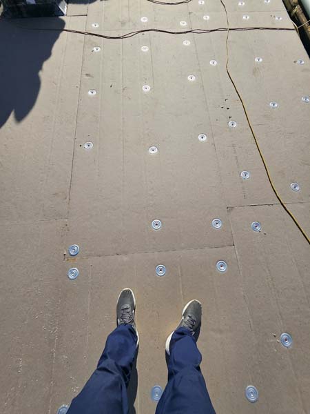 Elevate standard fastening pattern used to mechanically fasten polyisocyanurate insulation at 7171 New Market Ct