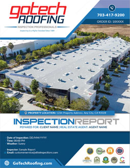commercial roof inspection report